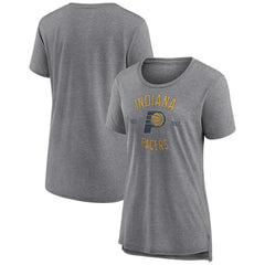 Indiana Pacers Women's Heritage Tri-Blend T-Shirt Heather Gray
