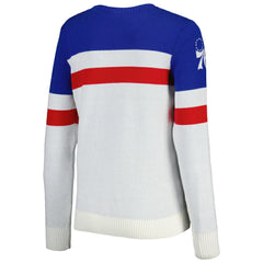 Philadelphia 76ers Lusso Women's Dominique Pullover Sweater Royal/Cream