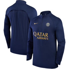 Nike - Paris Saint-Germain 2023/24 Strike Drill Raglan Quarter-Zip Top - Navy