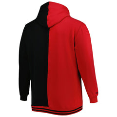 Mitchell & Ness Atlanta Hawks Hardwood Classics Big & Tall Hardwood Classics Split Pullover Hoodie Red/Black