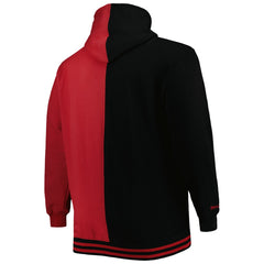 Mitchell & Ness Miami Heat Hardwood Classics Big & Tall Hardwood Classics Split Pullover Hoodie Black/Red