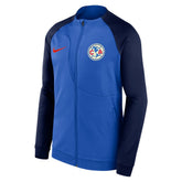 Club America Male Youth 2023/24 Academy Pro Anthem Fitted Raglan Performance Full-Zip Jacket Blue