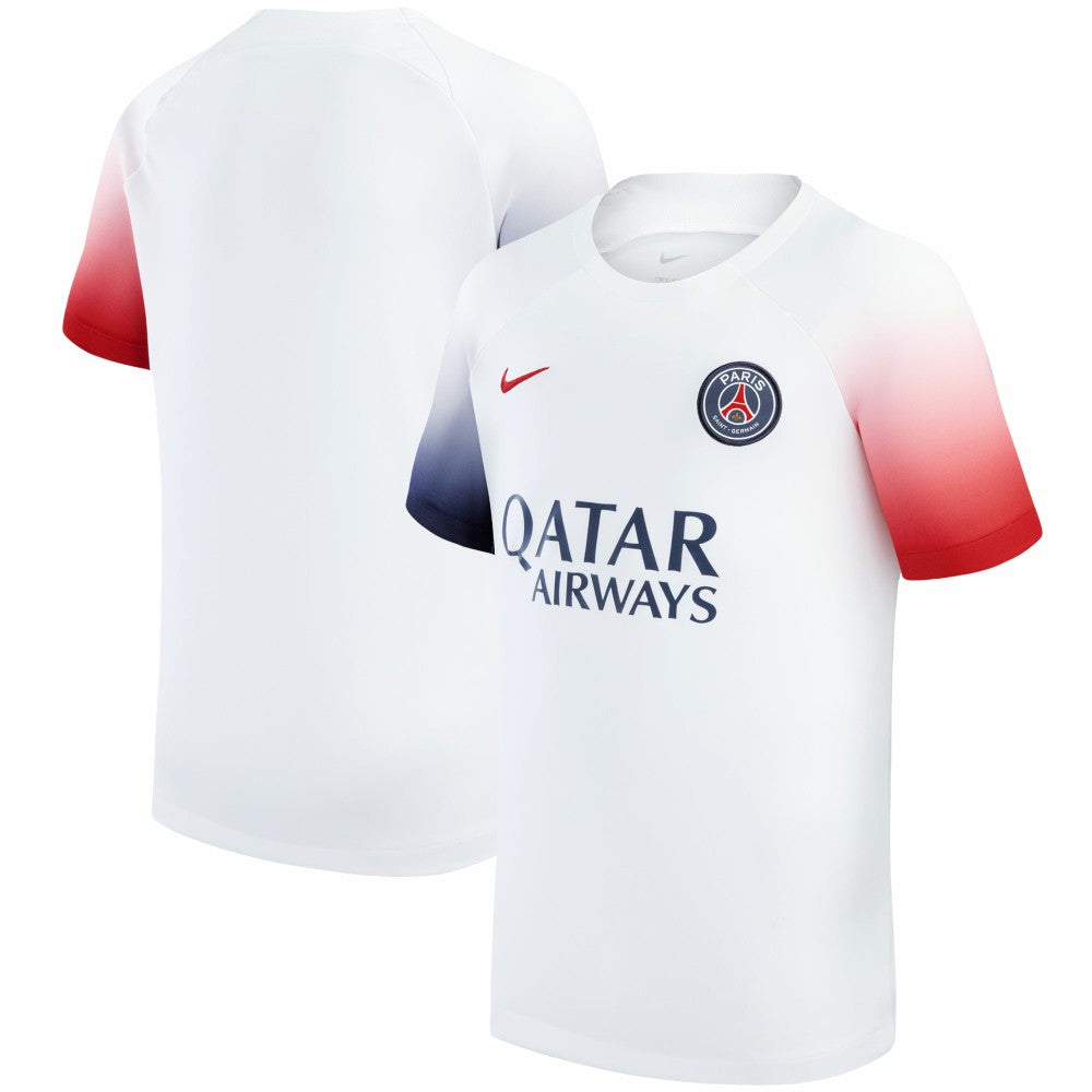 Nike - Paris Saint-Germain Youth 2023/24 Academy Pro Performance Pre-Match Top - White