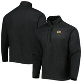 Chicago Blackhawks Antigua Course Quarter-Zip Jacket - Heathered Black | NHL near me