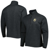 Vegas Golden Knights Antigua Course Quarter-Zip Jacket - Heathered Black | NHL discount