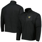 Pittsburgh Penguins Antigua Course Quarter-Zip Jacket - Heathered Black | NHL discount