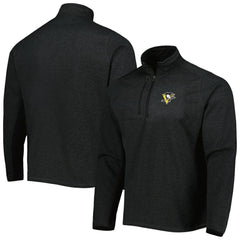 Pittsburgh Penguins Antigua Course Quarter-Zip Jacket - Heathered Black | NHL discount
