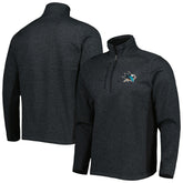 San Jose Sharks Antigua Course Quarter-Zip Jacket - Heathered Black | NHL online