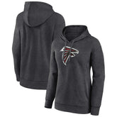 Atlanta Falcons Women's Primary Logo Pullover Hoodie - Charcoal - NFL