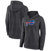 Buffalo Bills Women's Primary Logo Pullover Hoodie - Charcoal - NFL