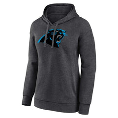 Carolina Panthers Women's Primary Logo Pullover Hoodie - Charcoal - NFL
