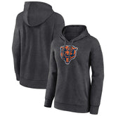 Chicago Bears Women's Primary Logo Pullover Hoodie - Charcoal - NFL