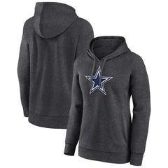 Dallas Cowboys Women's Primary Logo Pullover Hoodie - Charcoal - NFL