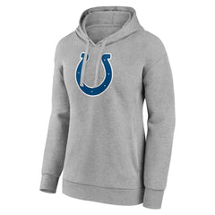Indianapolis Colts Women's Primary Logo Pullover Hoodie - Gray - NFL