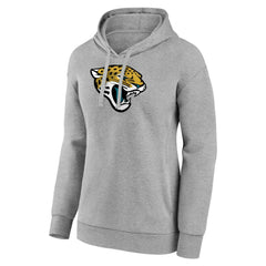 Jacksonville Jaguars Women's Primary Logo Pullover Hoodie - Gray - NFL