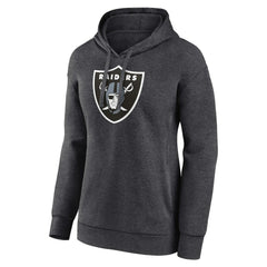 Las Vegas Raiders Women's Primary Logo Pullover Hoodie - Charcoal - NFL