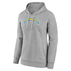 Los Angeles Chargers Women's Primary Logo Pullover Hoodie - Gray - NFL