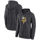 Minnesota Vikings Women's Primary Logo Pullover Hoodie - Charcoal - NFL