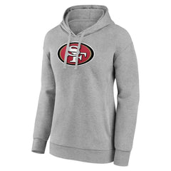 San Francisco 49ers Women's Primary Logo Pullover Hoodie - Gray - NFL