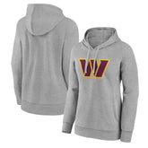 Washington Commanders Women's Primary Logo Pullover Hoodie - Gray - NFL