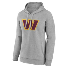 Washington Commanders Women's Primary Logo Pullover Hoodie - Gray - NFL