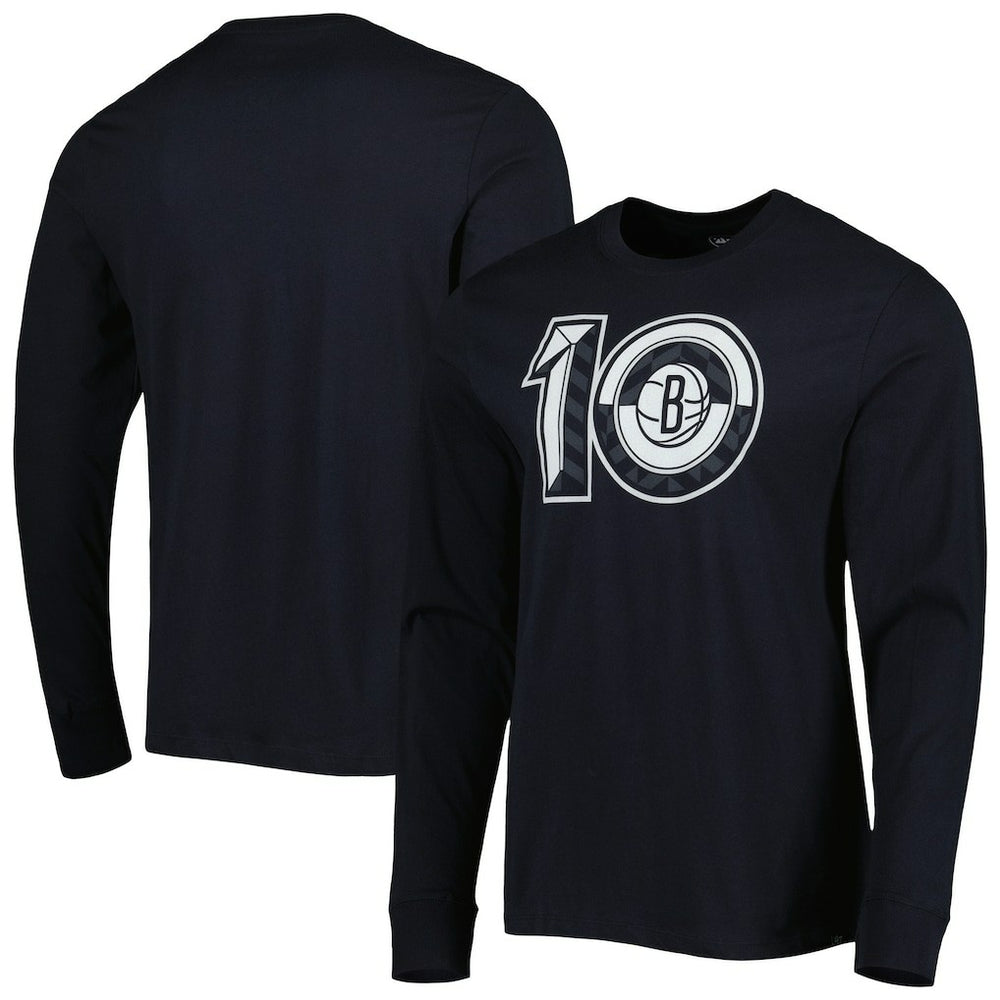 47 brand Brooklyn Nets '47 10th Anniversary Super Rival Long Sleeve T-Shirt Black