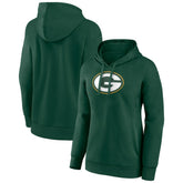 Green Bay Packers Women's Primary Logo Pullover Hoodie - Green - NFL