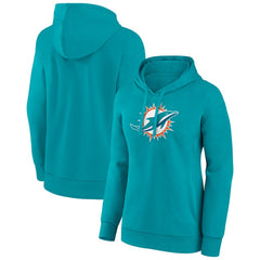 Miami Dolphins Women's Primary Logo Pullover Hoodie - Aqua - NFL