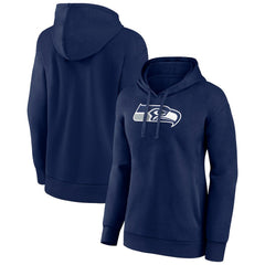 Seattle Seahawks Women's Primary Logo Pullover Hoodie - College Navy - NFL