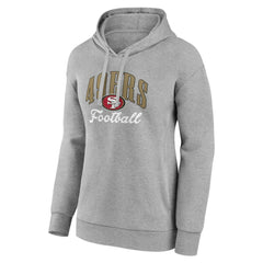 San Francisco 49ers Women's Victory Script Pullover Hoodie - Gray - NFL