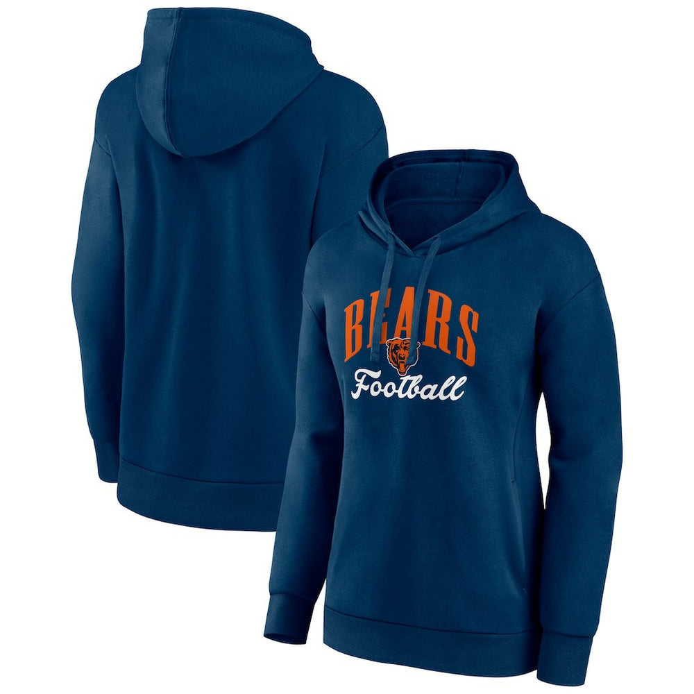 Chicago Bears Women's Victory Script Pullover Hoodie - Navy - NFL