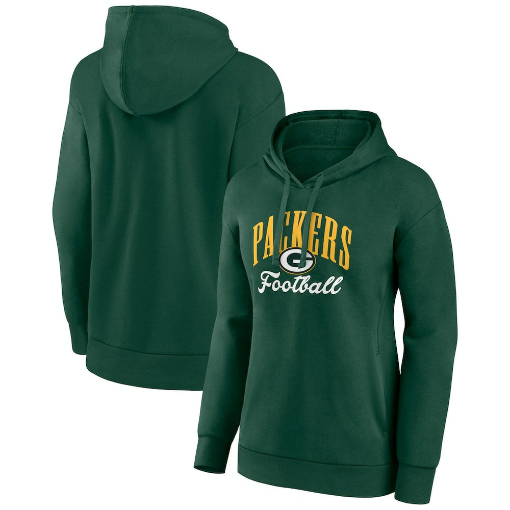 Green Bay Packers Women's Victory Script Pullover Hoodie - Green - NFL