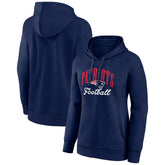 New England Patriots Women's Victory Script Pullover Hoodie - Navy - NFL