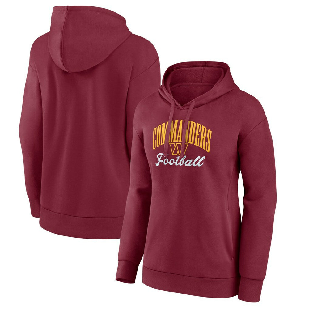 Washington Commanders Women's Victory Script Pullover Hoodie - Burgundy - NFL