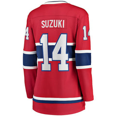 Nick Suzuki Montreal Canadiens Fanatics Women's Home Captain Patch Breakaway Player Jersey - Red | Fanatics Clearance