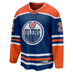 Evan Bouchard Edmonton Oilers Fanatics Home Breakaway Player Jersey - Royal | Fanatics Lifestyle