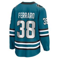 Mario Ferraro San Jose Sharks Fanatics Home Breakaway Player Jersey - Teal | Fanatics Lifestyle