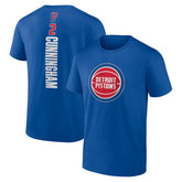 Cade Cunningham Detroit Pistons Playmaker Name & Number T-Shirt Blue