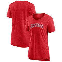 Los Angeles Angels Women's Official Wordmark Tri-Blend T-Shirt Discount