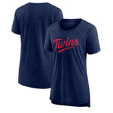 Minnesota Twins Women's Official Wordmark Tri-Blend T-Shirt Online
