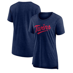 Minnesota Twins Women's Official Wordmark Tri-Blend T-Shirt Online
