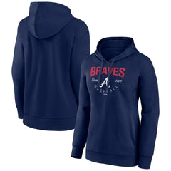 Atlanta Braves Women's Team Live For It Pullover Hoodie Outlet