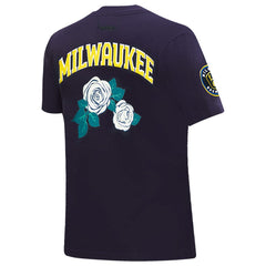Milwaukee Brewers Pro Standard Women's Roses Fitted T-Shirt Near Me