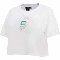San Francisco Giants Pro Standard Women's Washed Neon Cropped Boxy T-Shirt for sale