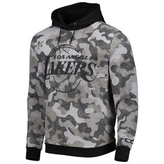 Los Angeles Lakers Hugo Boss x NBA Camo Pullover Hoodie Black