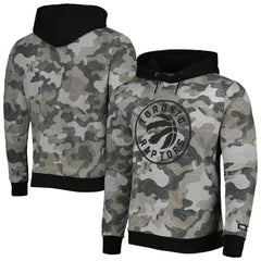 Toronto Raptors Hugo Boss Camo Pullover Hoodie Black