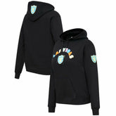 Las Vegas Raiders Pro Standard Women's Neon Fleece Pullover Hoodie - Black - NFL