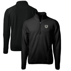 Las Vegas Raiders Cutter & Buck Cascade Eco Sherpa Fleece Big & Tall Quarter-Zip Throwback Jacket - Black - NFL