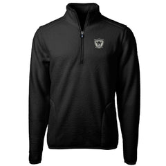 Las Vegas Raiders Cutter & Buck Cascade Eco Sherpa Fleece Big & Tall Quarter-Zip Throwback Jacket - Black - NFL