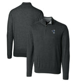 Indianapolis Colts Cutter & Buck Throwback Logo Lakemont Tri-Blend Big & Tall Quarter-Zip Pullover Sweater - Heather Charcoal - NFL